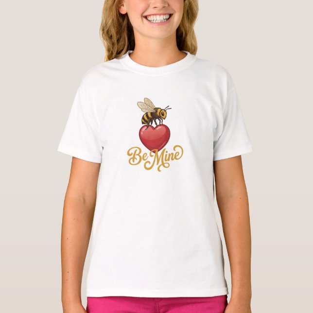 T-shirt Cute Be Mine Honeycomb  (Devant)