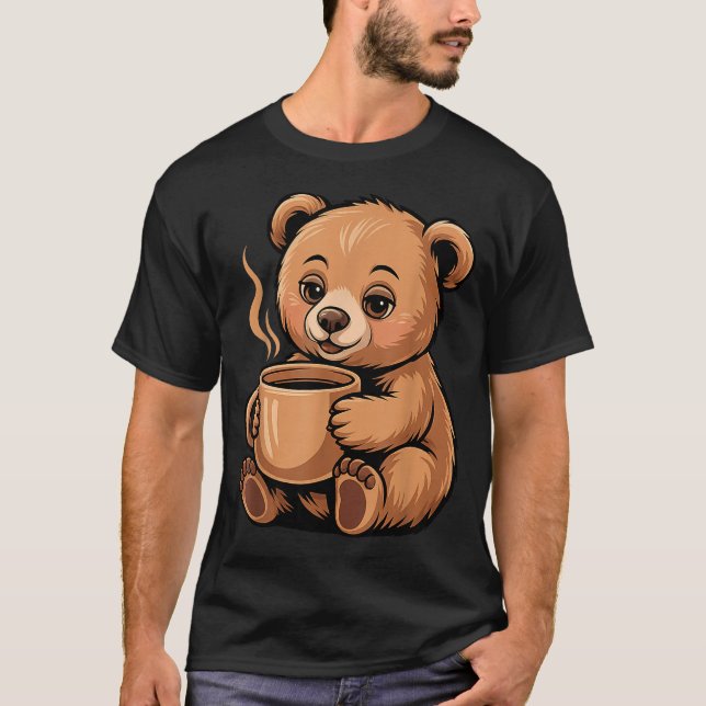 T-shirt Cute Bear Design For Bear Lover And Bear  (Devant)