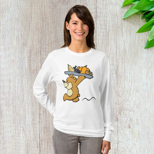 T-shirt Cute Bear transportant une cueillette festive Plat