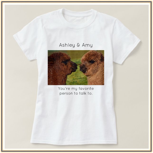 T-shirt Cute BFF Bestie Llama (Créateur téléchargé)