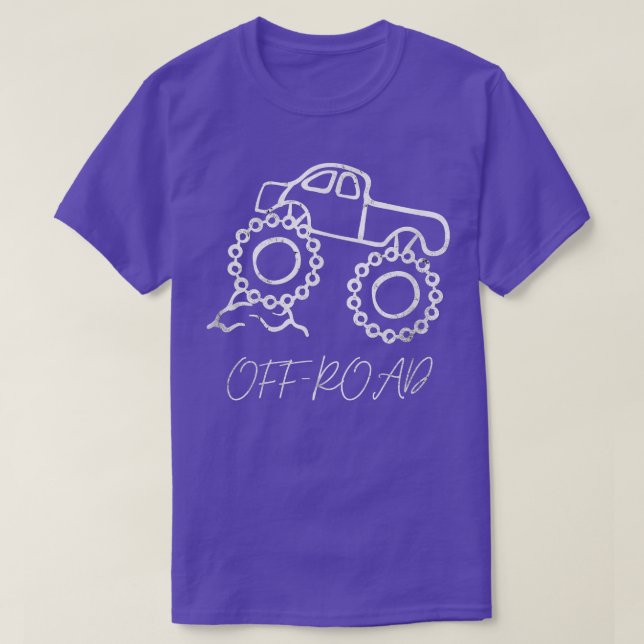 T-shirt Cute Big Car Fans Cool Truckers Off Road Monster T (Design devant)
