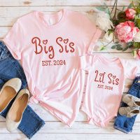 Cute Big Sis 2024 Chemise | Grande soeur rétro