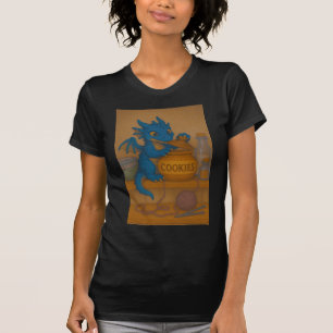 T-shirt Cute bigeye bébé bleu tempête dragon cookies imagi