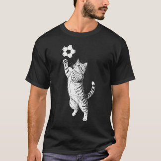 T-shirt Cute Black And White Vintage Tabby Cat Kitten