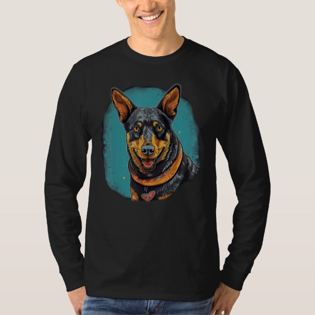 T-shirt Cute Blue Heeler Dog on Australian Cattle Dog  2 (Devant)