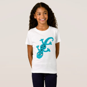 T-Shirt Cute Blue Lizard Gecko Enfants
