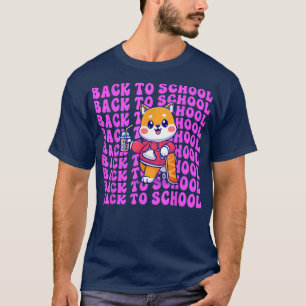 T-shirt Cute Boba Tea Retour À L'École Joyeux Premier Jour