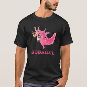 T-shirt Cute Bobalotl Axolotl Boire Boba Tea Sweets Ani