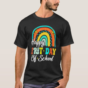 T-shirt Cute Boho Rainbow Heureux Premier Jour D'Enseignem