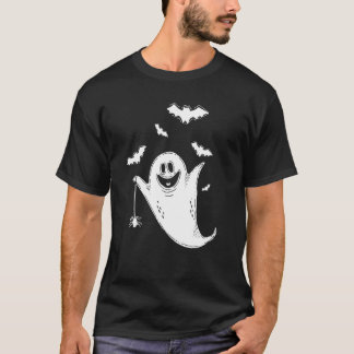 T-shirt Cute Boo Ghost Bats Drôle Costume Halloween Déplai