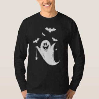 T-shirt Cute Boo Ghost Bats Drôle Costume Halloween Déplai