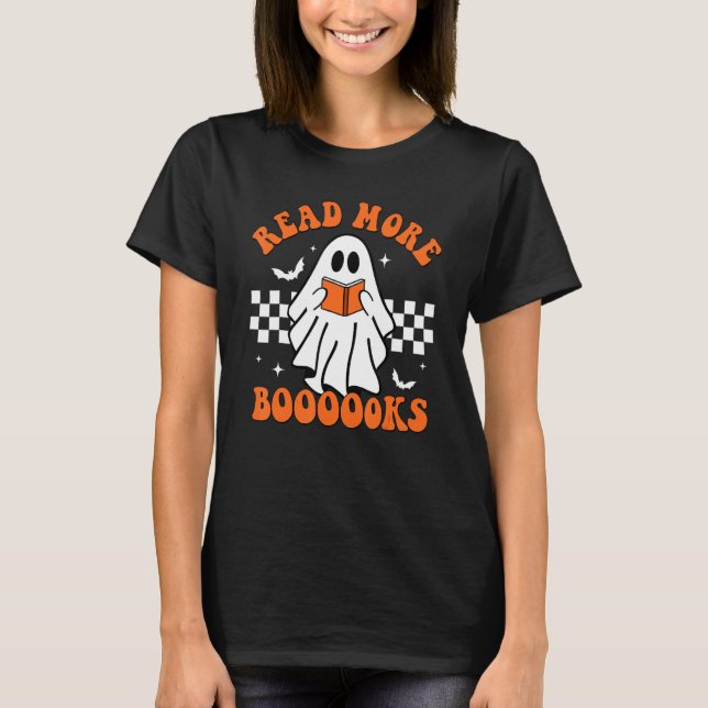 T-shirt Cute Boooks Read More Books Funny Teacher H (Devant)