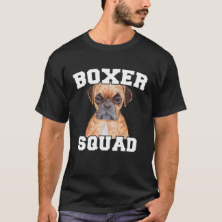 T-shirt Cute Boxer Squad Boxer Amoureux de les chiens Boxe