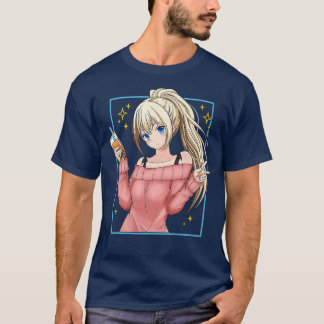 T-shirt Cute Bubble Tea Anime Girl Kawaii Japanese Premium