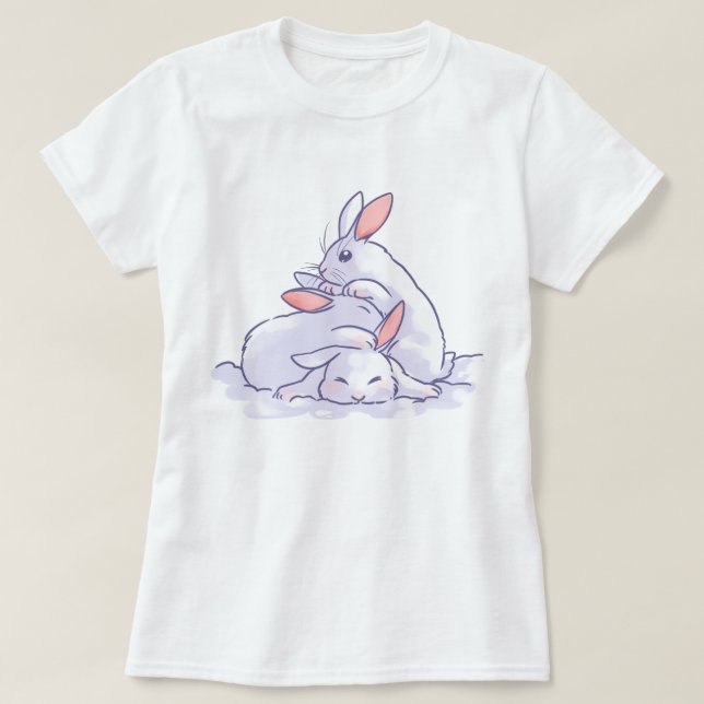 T-shirt Cute Bunnies (Design devant)