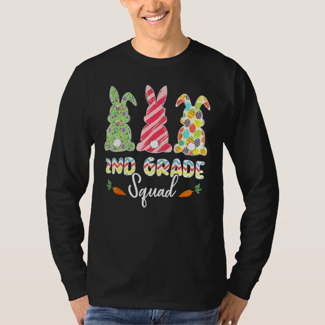 T-shirt Cute Bunnies 2nd Grade Teacher Squad Easter Day Ti (Devant)