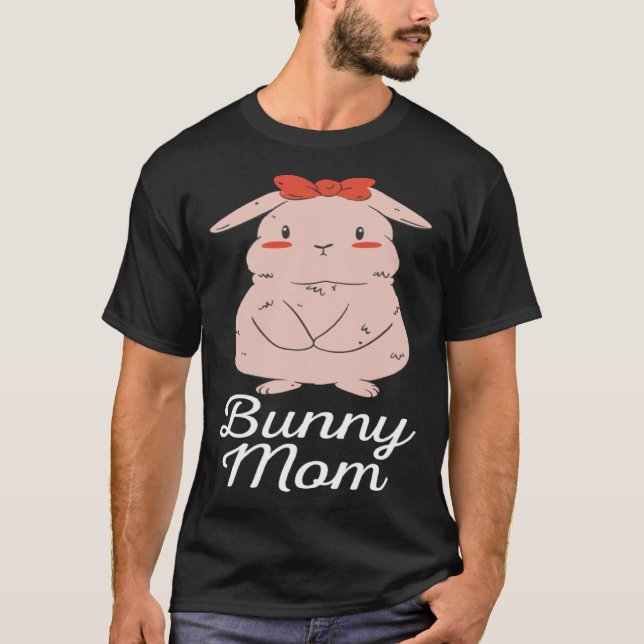 T-shirt Cute Bunny Mom (Devant)