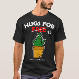 T-shirt Cute cactus costume valentin Hugs Gratuit grâce à