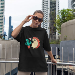 T-shirt Cute Cactus Et Hérisson