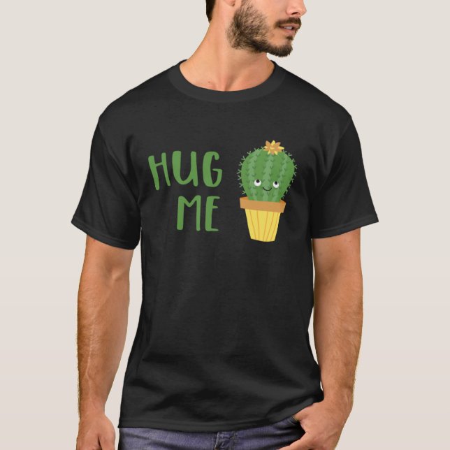 T-shirt Cute Cactus  Hug Me (Devant)