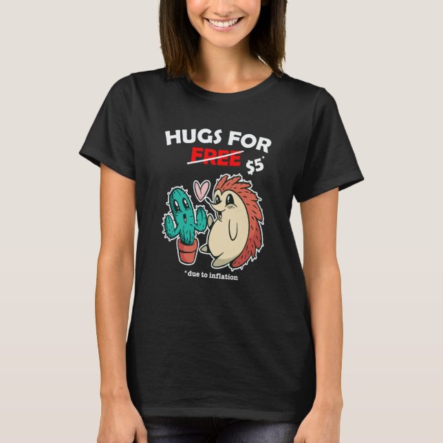 T-shirt Cute cactus valentine costume Hugs For Free due to (Devant)