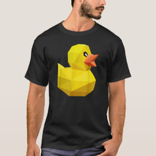 T-shirt Cute Caoutchouc Canard Oiseau Géométrique Abstrait