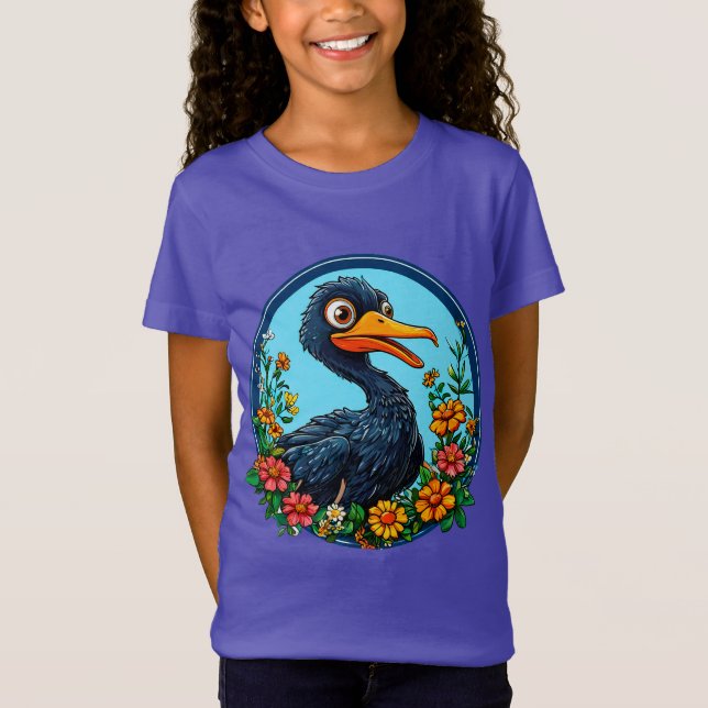 T-Shirt Cute caricature canard (Devant)