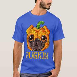 T-shirt Cute Carlin Pugkin Pumpkint Halloween