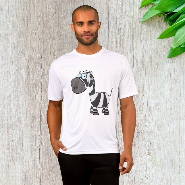 T-shirt Cute Cartoon Zebra Funny Animal Character (Créateur téléchargé)