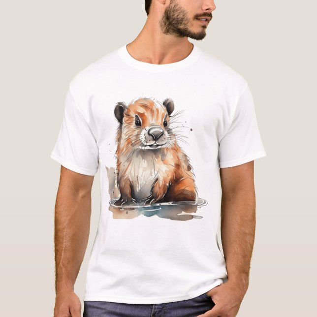 T-shirt Cute castor (Devant)
