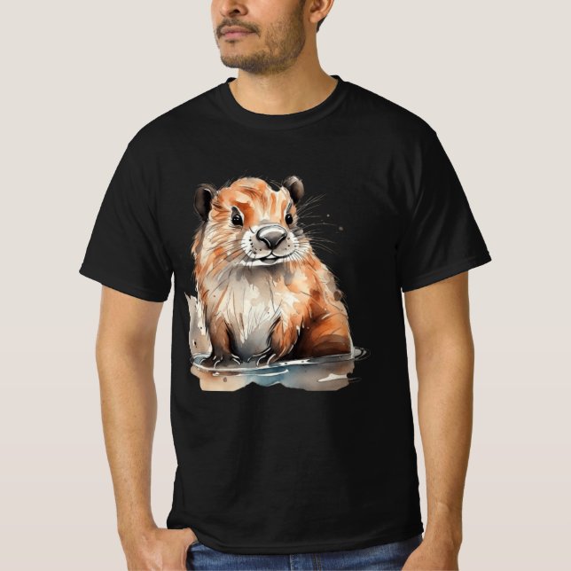 T-shirt Cute castor (Devant)