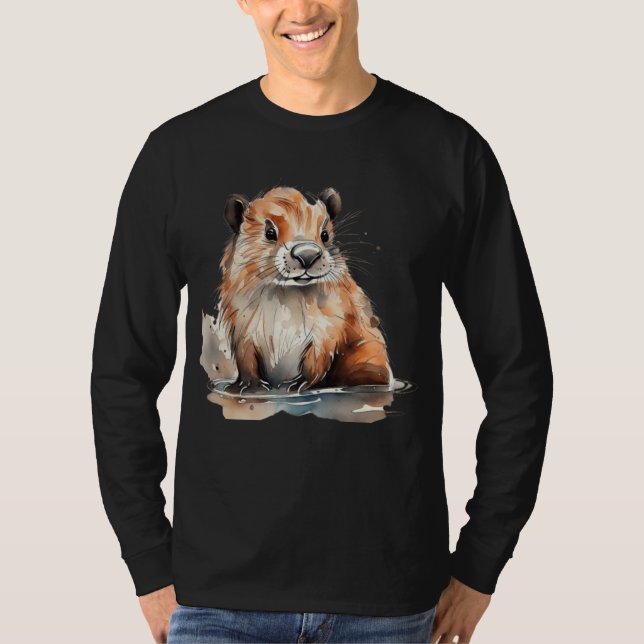 T-shirt Cute castor (Devant)