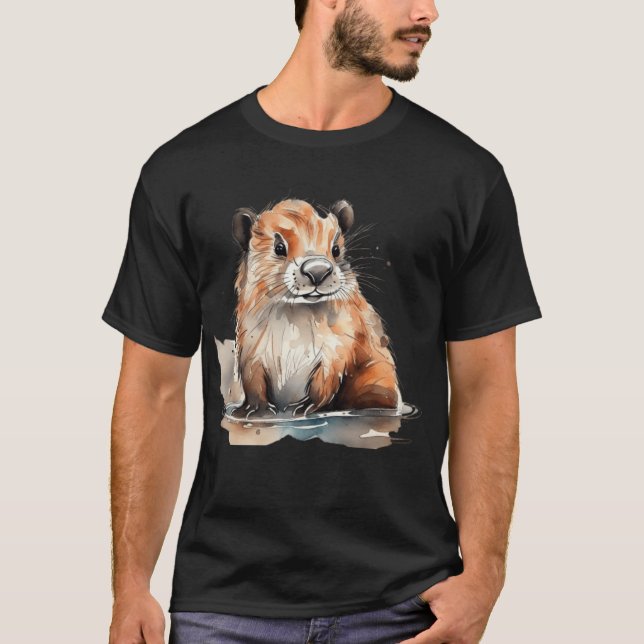 T-shirt Cute castor (Devant)