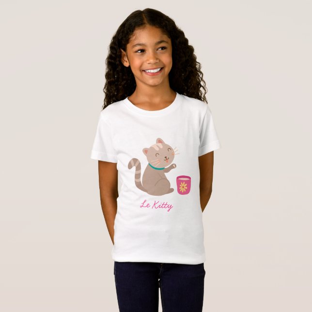 T-Shirt Cute cat (Devant entier)