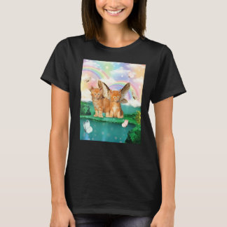 T-shirt Cute Cat Butterflies Mom Kitten Cats