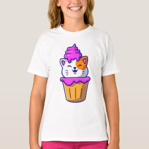 T-shirt Cute Cat Cupcake