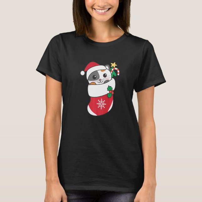 T-shirt Cute Cat For Christmas Cat 9 (Devant)