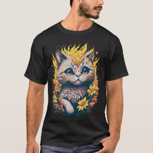 T-shirt Cute chat