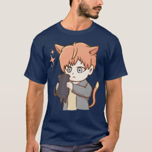 T-shirt Cute Chat - Anime Otaku Girl Aesthétique Japon Cul