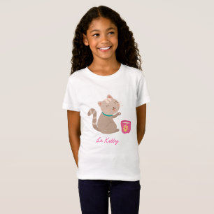 T-Shirt Cute chat en bande dessinée sur la menthe