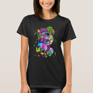 T-shirt Cute Chat Portant Mardi Gras Jester Casquette Kitt