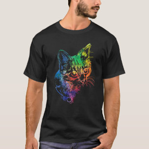 T-shirt Cute Chat Pour Kitten Coloré Kitty Adoption