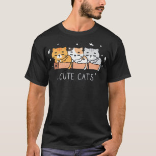 T-shirt Cute chats sans soudure