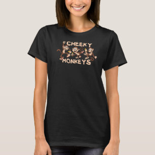 T-shirt Cute Cheeky Singe Face Jungle Animal sauvage 2