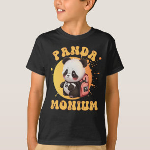 T-shirt Cute Chibi Kawaii Panda Nom de l'école Année de re