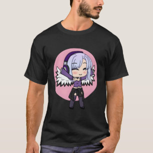 T-shirt Cute Chibi Style Kawaii Anime Girl avec ailes
