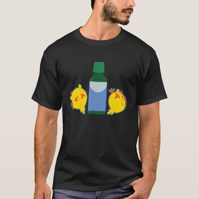 T-shirt Cute Chicks Sleepy Chicken  Meme (Devant)