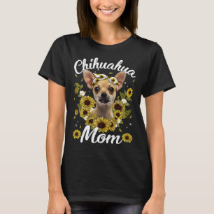 T-shirt Cute Chihuahua Maman Tournesol Chien Maman