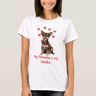 T-shirt Cute Chihuahua Valentine pour Amoureux de les chie
