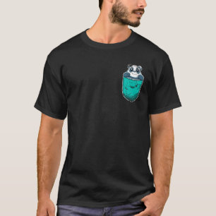 T-shirt Cute Chine Panda Ours Poche Animal Cute Faune
